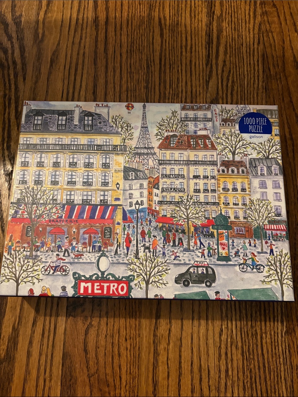 Galison | Paris Street 1000-Piece Puzzle - Colorful Cityscape
